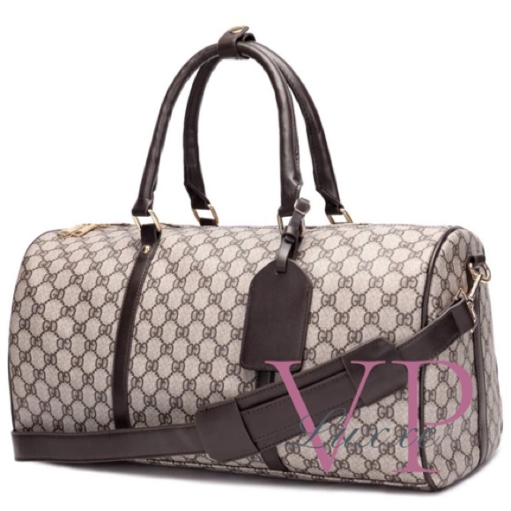 GD-Patterned Duffle Bag